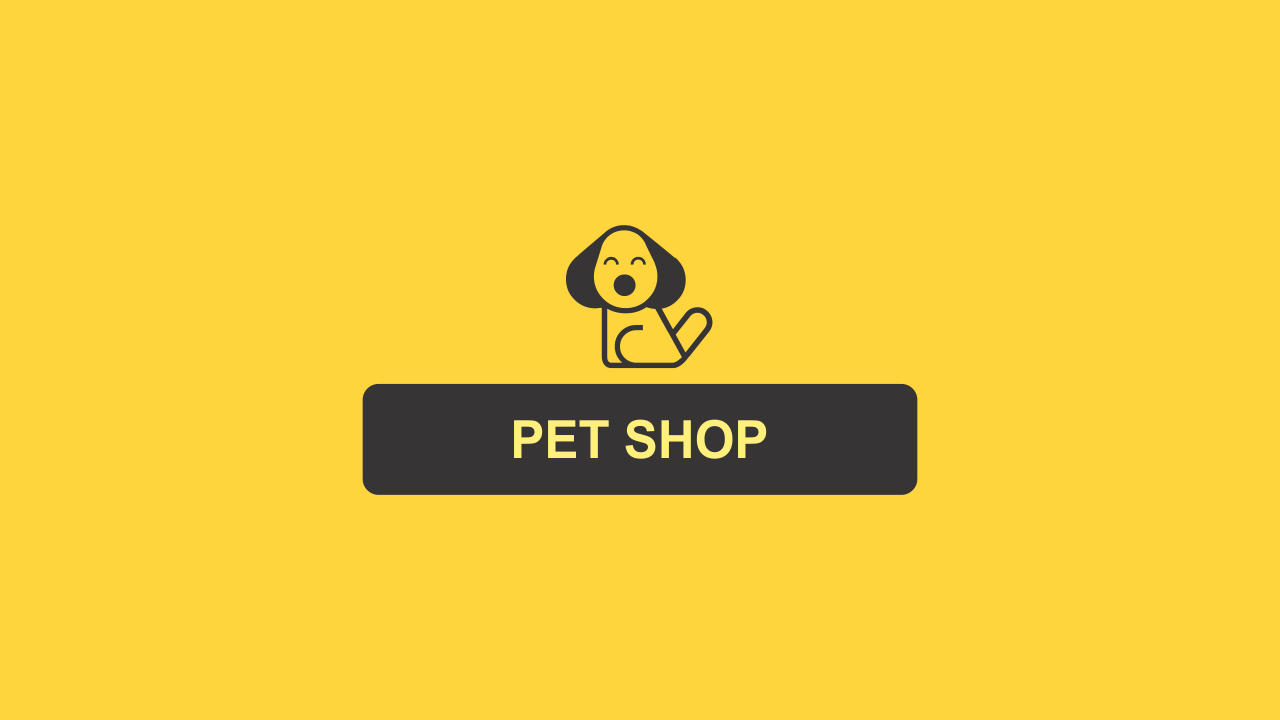 Esse logo pet shop é vetor. Divulgue seu pet shop com esse logo bonito e editável!