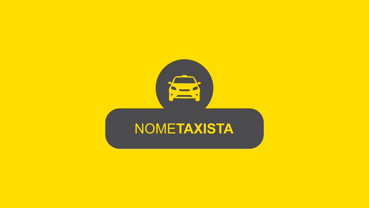 Logotipo táxi bonito, simples e aos mesmo tempo profissional. Esse logotipo de taxista é vetor.