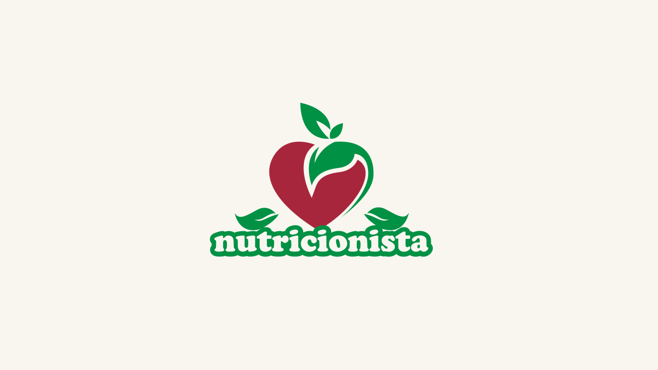Essa logomarca nutricionista tem cores mais vivas, assim como o primeiro modelo de logo para nutricionista.