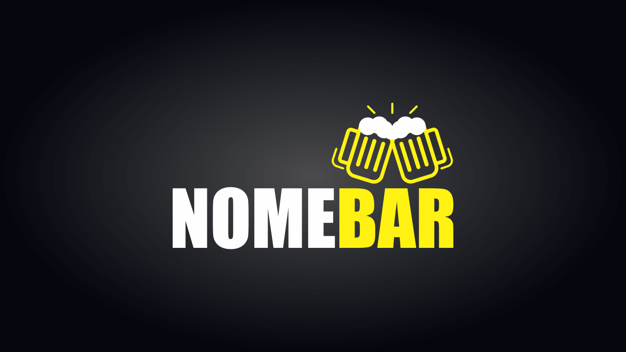 Esse logotipo bar, como você pode ver na imagem, é simples e objetivo. Com uma caneca de chopp, as pessoas vão bater o olho e saberem que tal estabelecimento é um bar com a cerveja mais gelada da cidade. Use esse logotipo de bar para fazer o seu bar subir de nível.