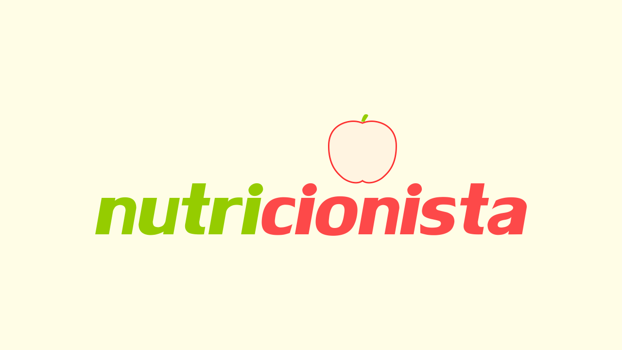 Logotipo nutricionista com cores vivas e uma maçã representando uma boa alimentação. Esse logotipo para nutricionista é vetor.
